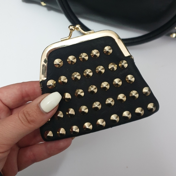 Set: Steve Madden black tote bag + matching purse - Picture 7 of 11